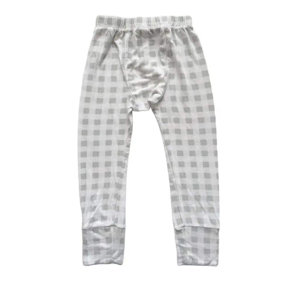 Childhoods Gray Gingham Rib Knit Set Size 3T
